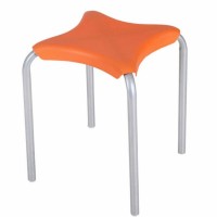 Wholesale cheap garden leisure chair plastic steel stackable stool