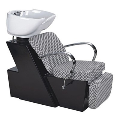 Barber shop equipment hair wash chair shampoo chair with fiberglass base and ceramic bowl BX-648